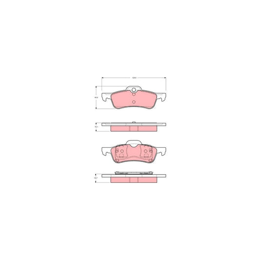 TRW Gdb1477 Brake Pad Set Prepared For Wear Indicator