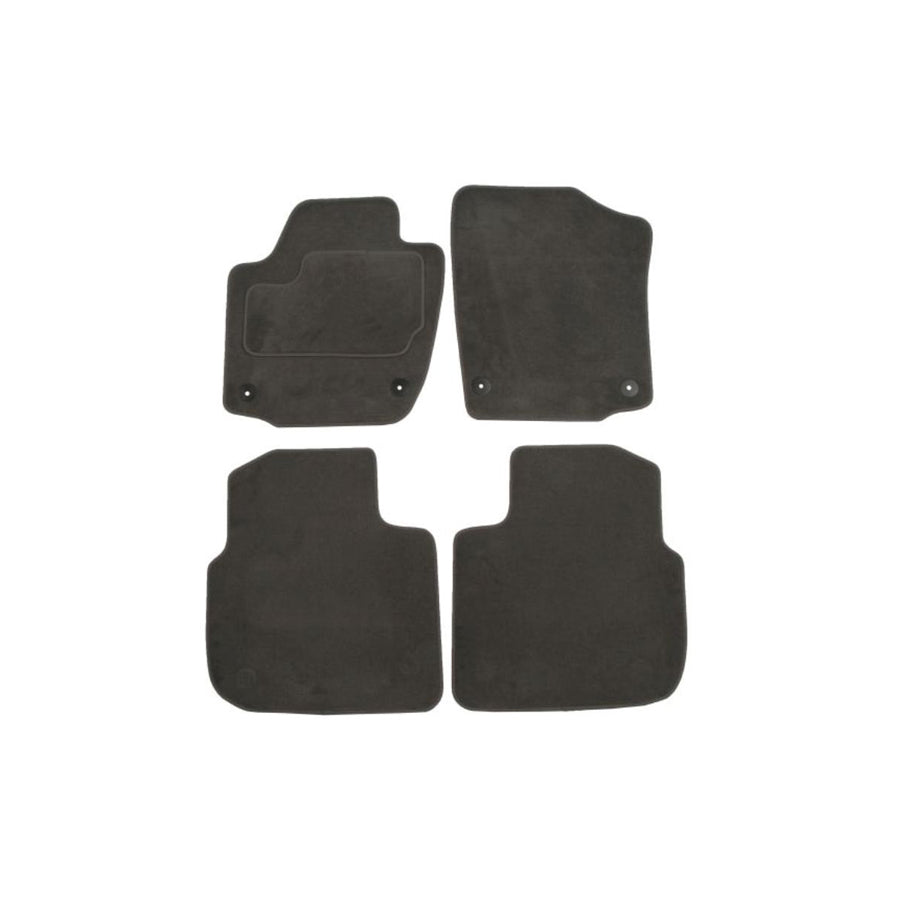 MAMMOOTH A041 SKO90 PRM 02 Floor mat set for SKODA RAPID Textile, Front and Rear, Quantity: 4, Grey