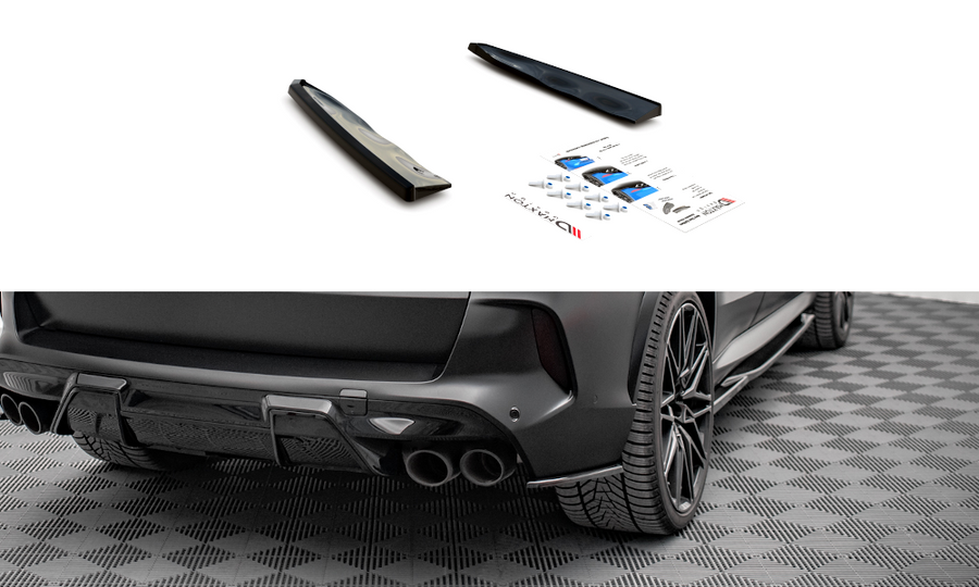 Maxton Design BM-X5M-05-RSD1T Rear Side Splitters BMW X5 M F95 | Duco Car Parts UK Car Parts