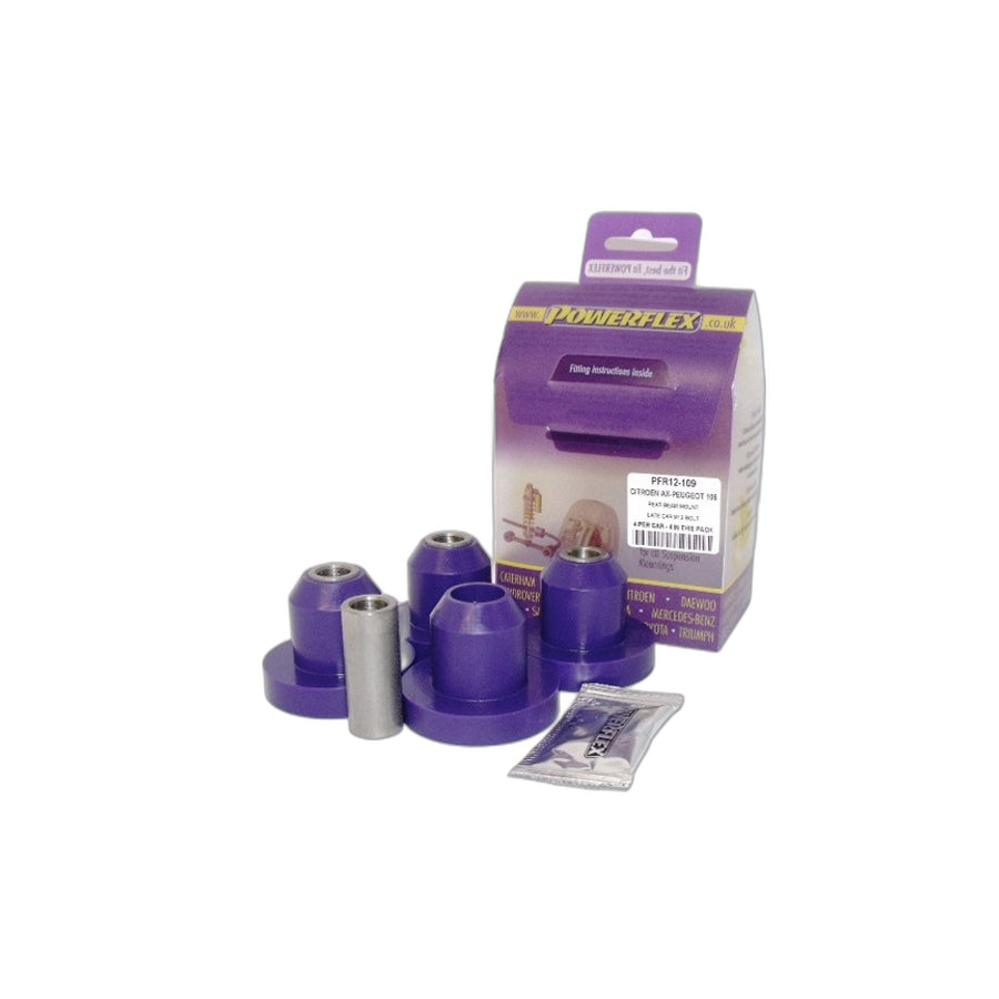 Powerflex PFR12-109 Peugeot Citroen Rear Beam Mount (Inc. 106 GTi/Rallye, Saxo, AX) | Duco Car Parts UK Car Parts