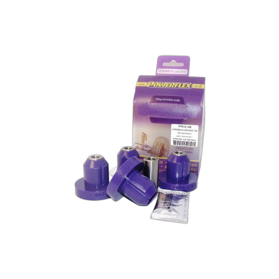 Powerflex PFR12-108 Peugeot Citroen Rear Beam Mount (Inc. 106 GTi/Rallye & AX) | Duco Car Parts UK Car Parts