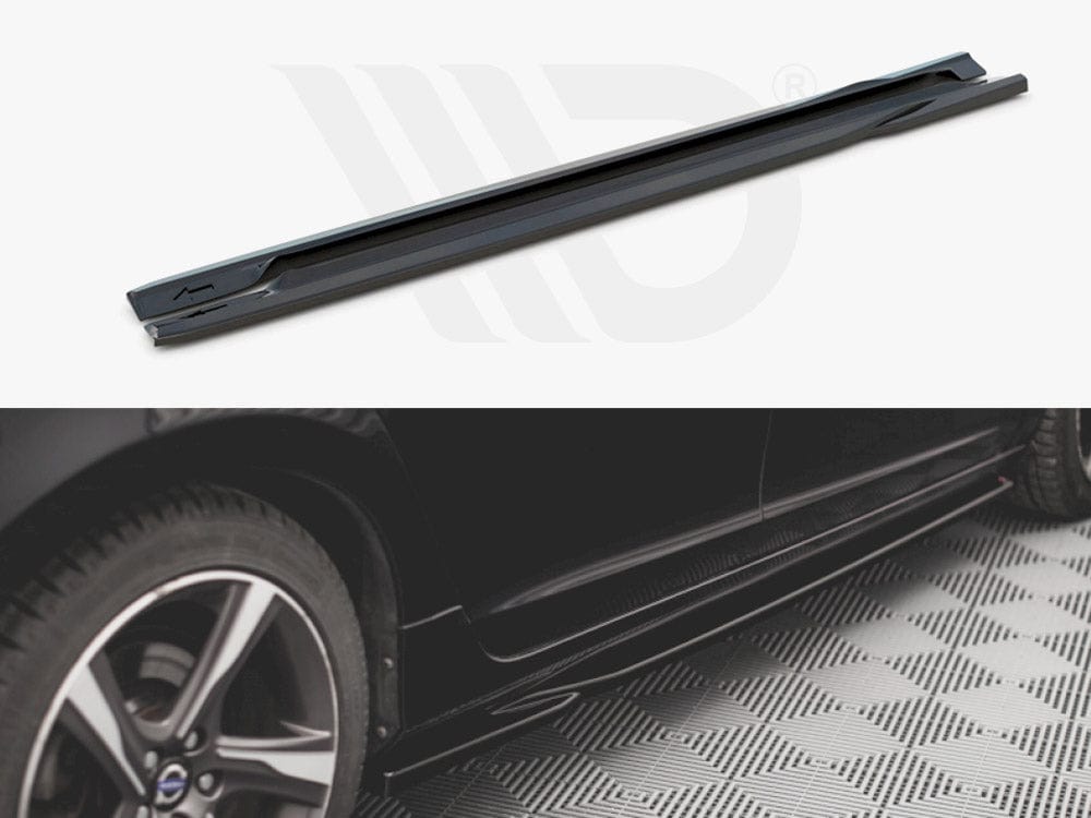 Maxton Design VO-S60-2-RDESIGN-SD1T Side Skirts Diffusers Volvo S60 R-design MK2 | Duco Car Parts UK Car Parts