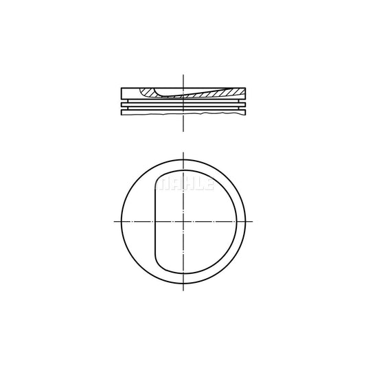MAHLE ORIGINAL 011 45 00 Piston 95,0 mm, without cooling duct