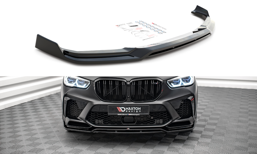 Maxton Design BM-X5M-05-FD3T+FD3RT Front Splitter V.3 BMW X5 M F95 | Duco Car Parts UK Car Parts