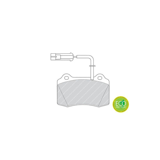 Ferodo Premier Eco Friction Fdb721 Brake Pad Set Incl Wear Warning Contact Without Accessories