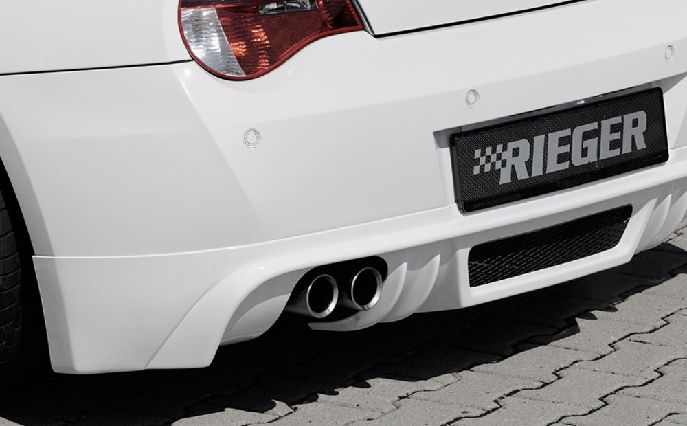 Rieger 00050518 BMW Z4 E85 Rear Diffuser for Twin Tailpipe Left & Right -  Matte Black