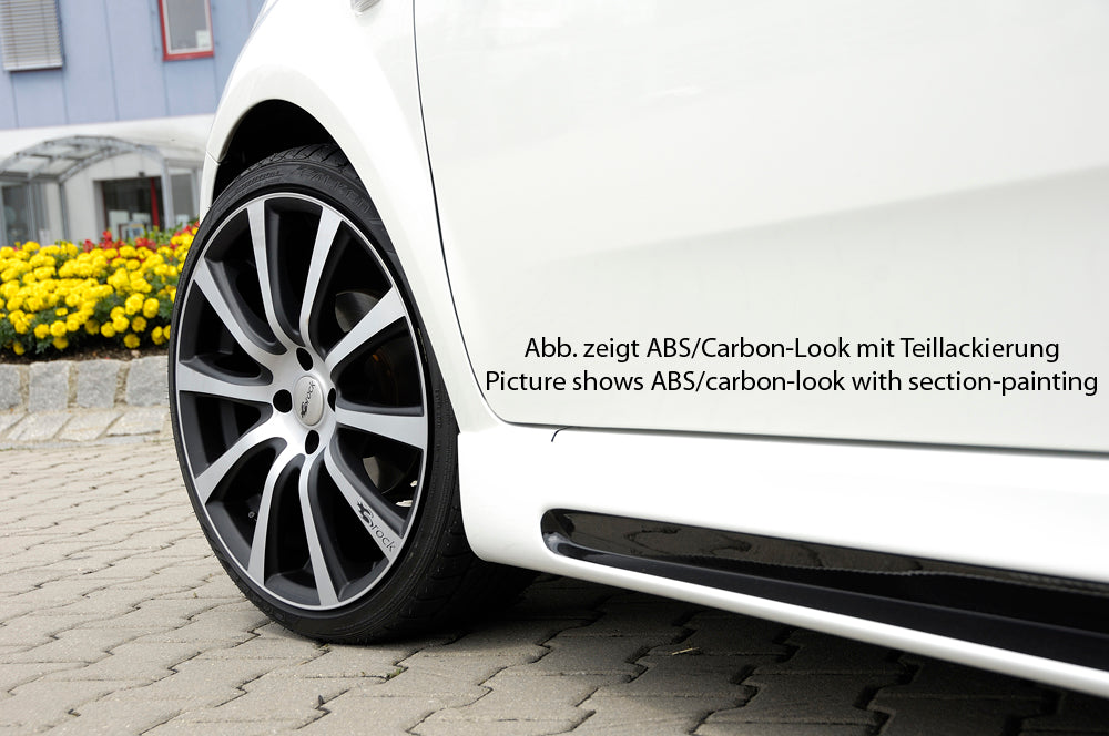 Rieger 00056045 Fiat Grande Punto (199) Right Side Skirt -  Matte Black