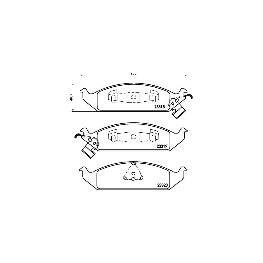Hella 8DB 355 013 281 Brake Pad Set With Acoustic Wear Warning