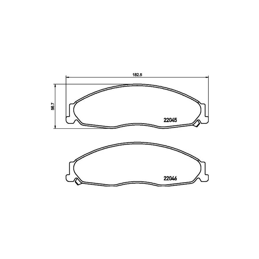 Hella 8DB 355 021 591 Brake Pad Set For Cadillac Cts I Saloon Gmx320 With Acoustic Wear Warning With Brake Caliper Screws With Accessories