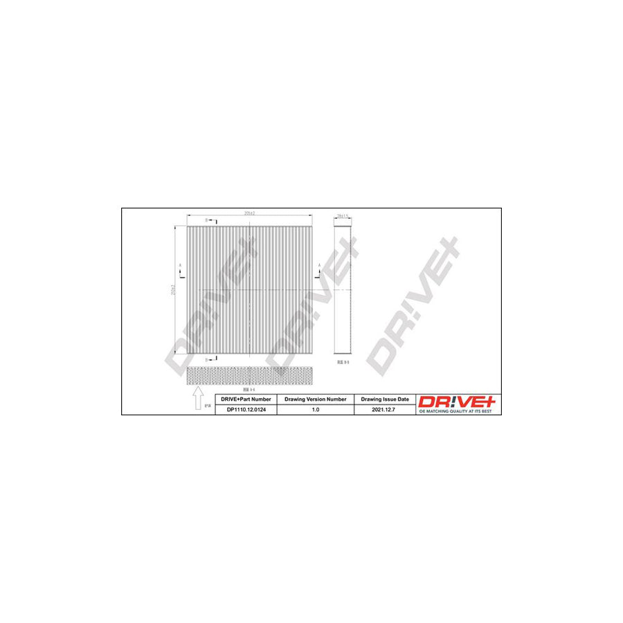 Dr!Ve+ Dp1110.12.0124 Pollen Filter | Duco Car Parts UK Car Parts