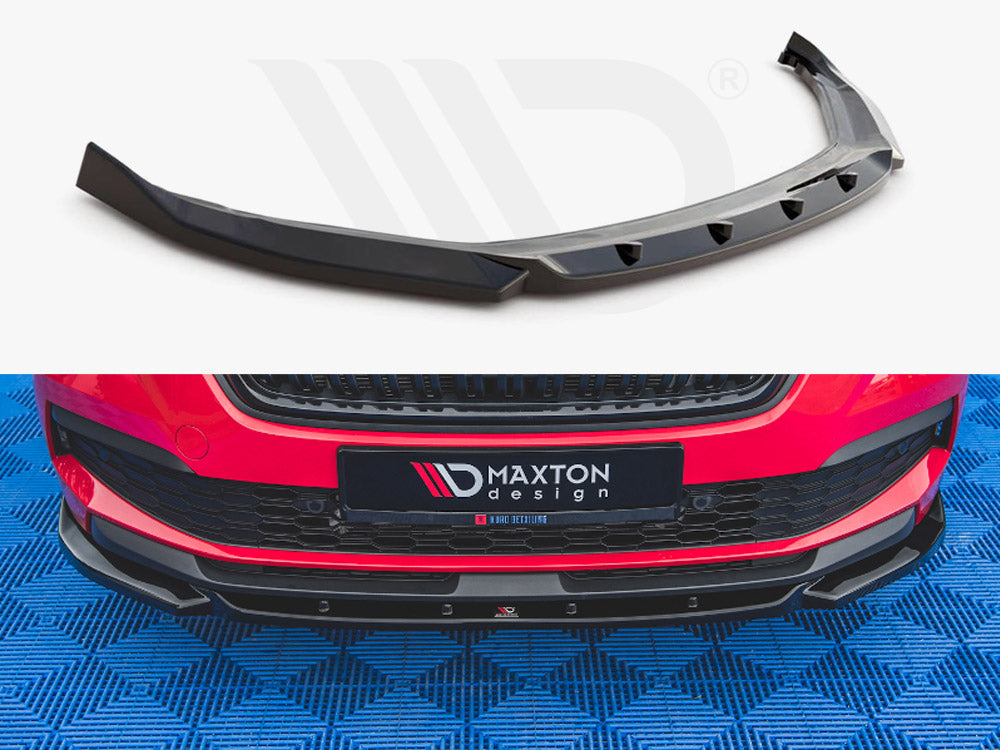 Maxton Design SK-KM-1-FD1T Front Splitter V1 Skoda Kamiq (2019-) | Duco Car Parts UK Car Parts