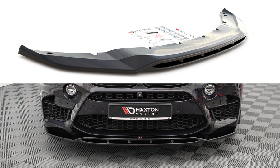 Maxton Design BM-X5M-15-FD2T+FD2RT Front Splitter V.2 BMW X5 M F85 / X6 M F86 | Duco Car Parts UK Car Parts