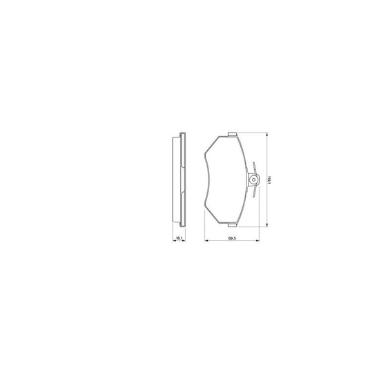 Bosch 0986424468 Brake Pad Set Front Axle Rear Axle With Mounting Manual BPVWF5