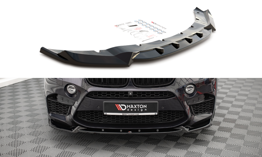 Maxton Design BM-X5M-15-FD1T Front Splitter V.1 BMW X5 M F85 / X6 M F86 | Duco Car Parts UK Car Parts