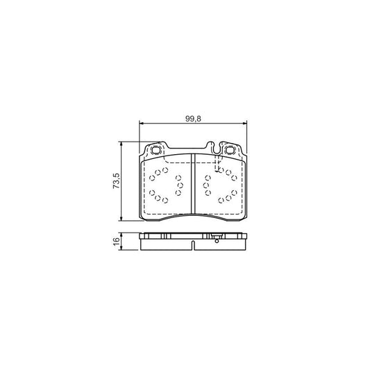 Bosch 0986495057 Brake Pad Set With Mounting Manual BP1474