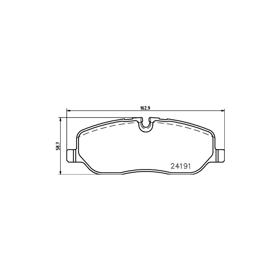 Hella 8DB 355 011 971 Brake Pad Set Prepared For Wear Indicator With Accessories