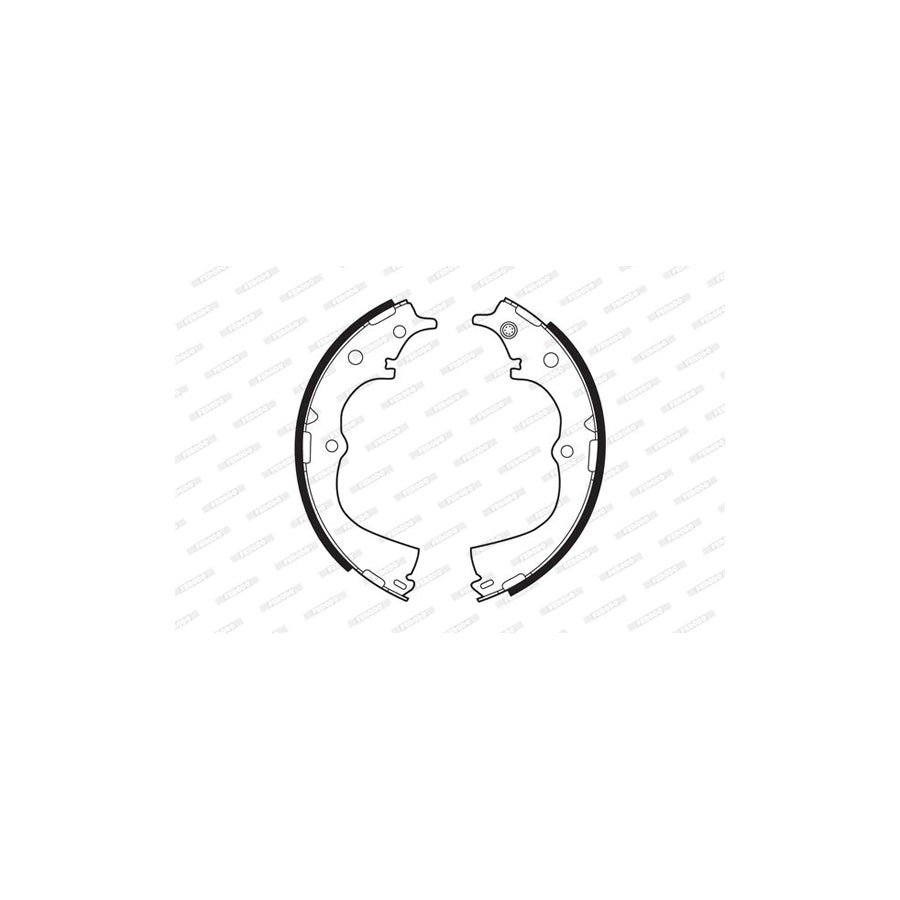 FERODO PREMIER FSB324 Brake Shoe Set with accessories