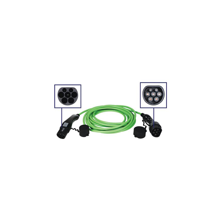 BLAUPUNKT 0270006 Charging cable Charging coupler type 2, Charging plug type 2, 32A, 22kW, 8m, Phases 3, 450V, IP54