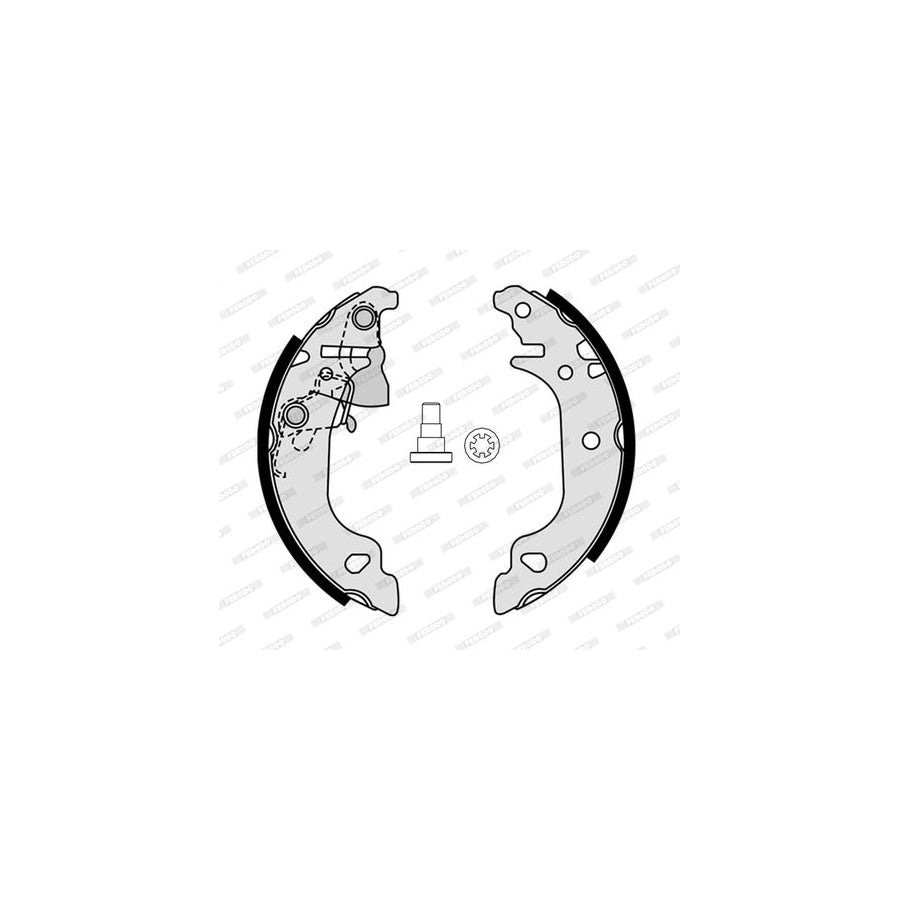 FERODO PREMIER FSB4312 Brake Shoe Set for FIAT Punto II Hatchback 188
