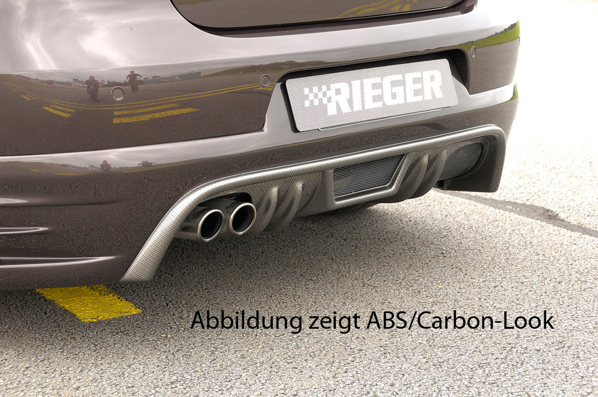 Rieger 00059444 VW 1F Eos Rear Diffuser for Twin Tailpipe Left