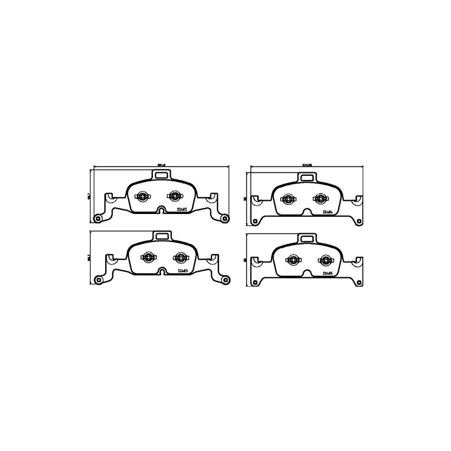 Hella 8DB 355 025 811 Brake Pad Set Prepared For Wear Indicator