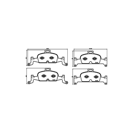 Hella 8DB 355 025 811 Brake Pad Set Prepared For Wear Indicator