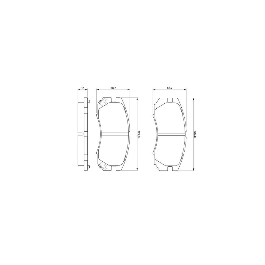 Bosch 0986424211 Brake Pad Set BP095