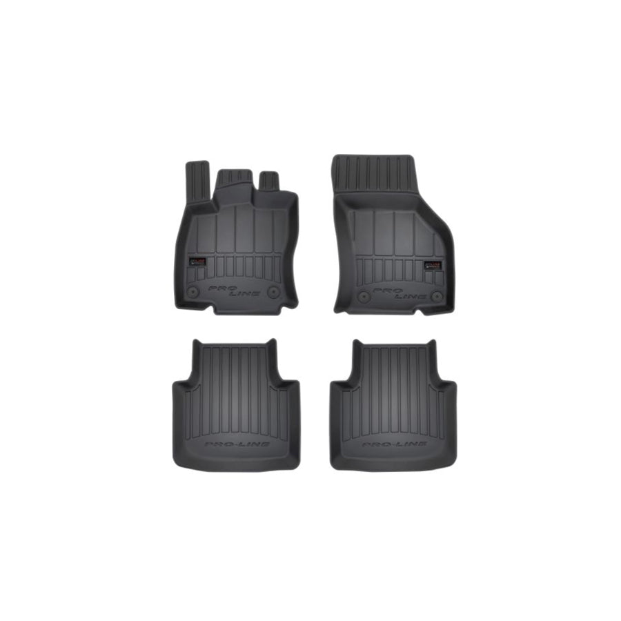 FROGUM Tailored 3D407626 Floor mat set for VW Passat B8 Saloon (3G2, CB2) Elastomer, Front and Rear, Quantity: 4, Black, (LHD)