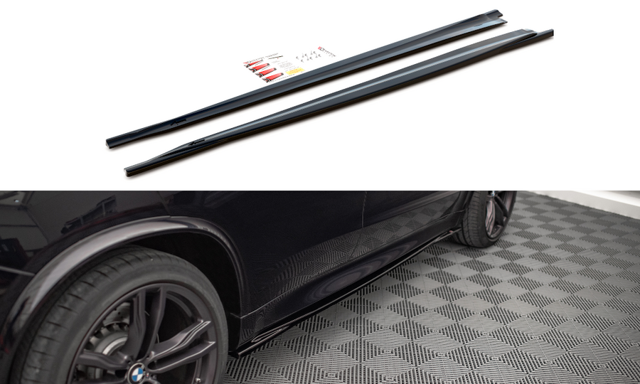 Maxton Design BM-X5M-15-SD1T Side Skirts Diffusers BMW X5 M F15 | Duco Car Parts UK Car Parts
