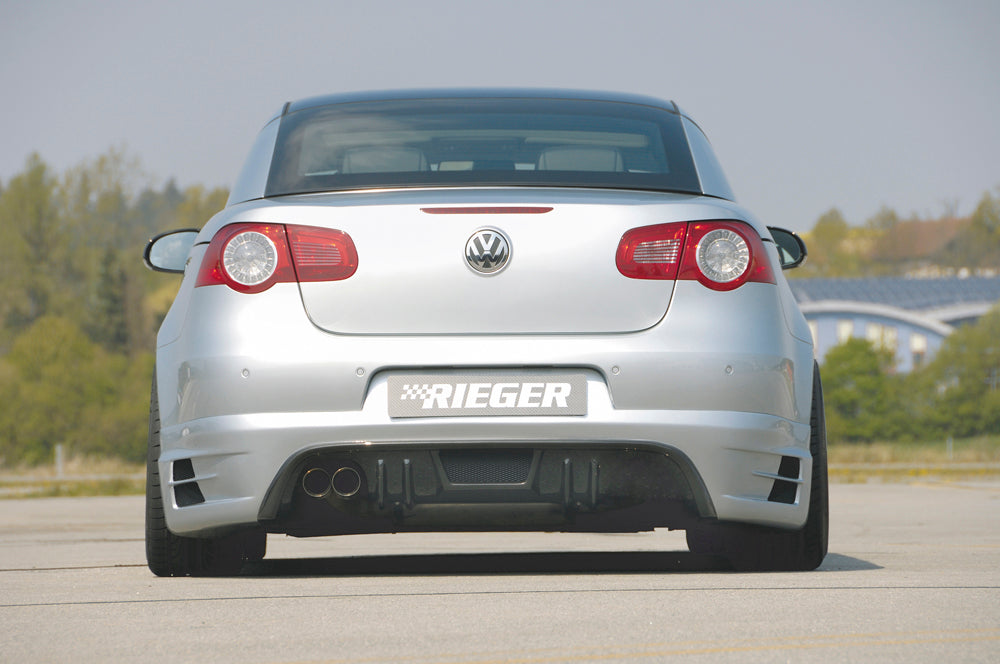 Rieger 00059444 VW 1F Eos Rear Diffuser for Twin Tailpipe Left
