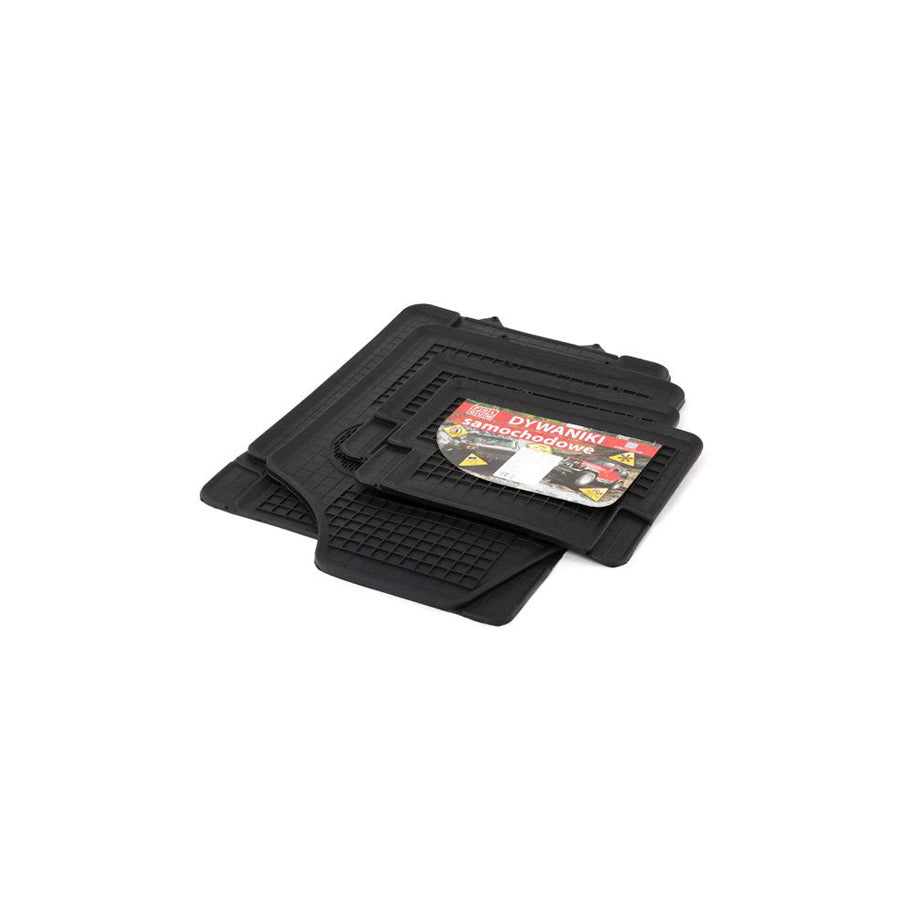 POLGUM Universal fit 1950c/1940c Floor mat set Elastomer, Front and Rear, Quantity: 4, Black