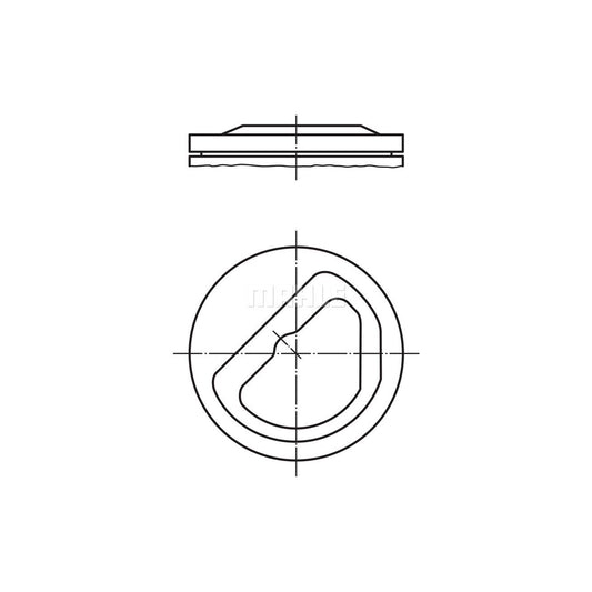 MAHLE ORIGINAL 082 40 00 Piston 86,01 mm, without cooling duct
