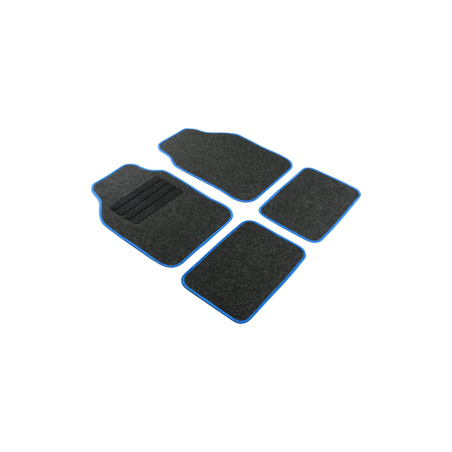 WALSER Regio 29057 Floor mat set Textile, Front and Rear, Quantity: 4, Anthracite