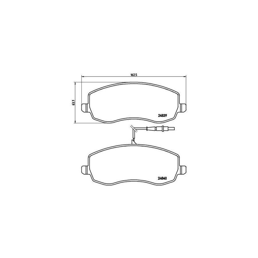 Brembo P 61 104 Brake Pad Set