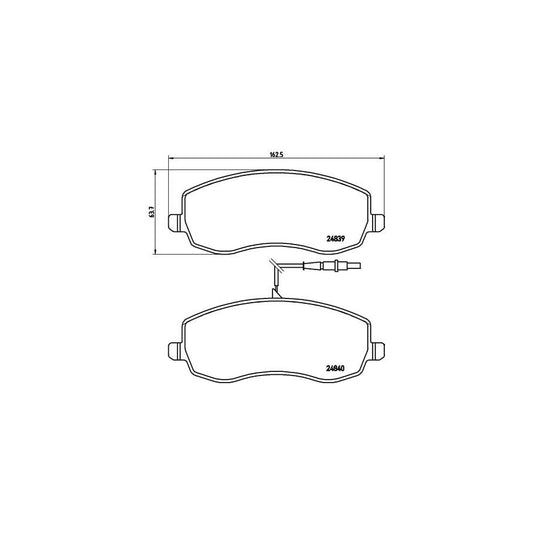 Brembo P 61 104 Brake Pad Set
