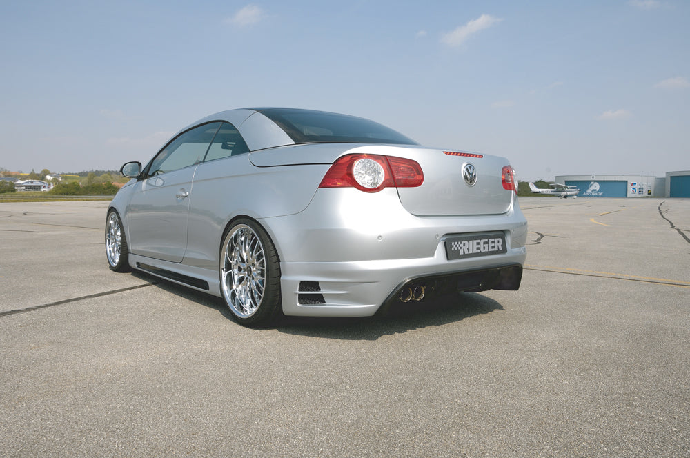 Rieger 00059444 VW 1F Eos Rear Diffuser for Twin Tailpipe Left
