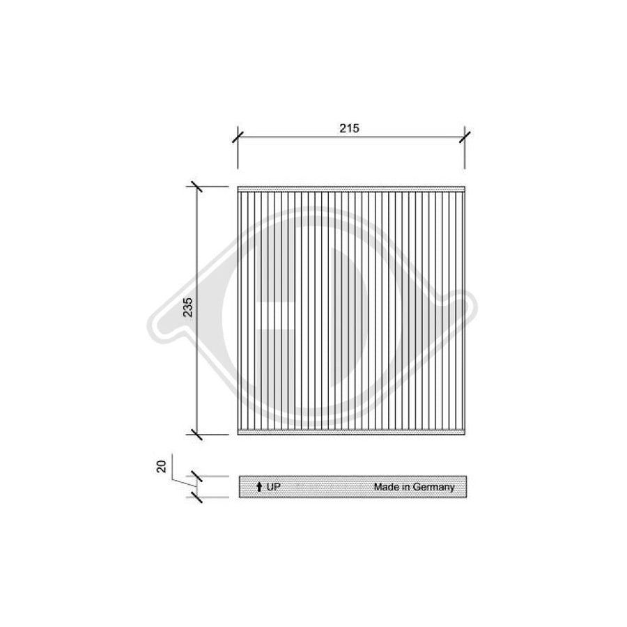 Diederichs Dci0138 Pollen Filter For Lexus Ls Ii (Xf20) | Duco Car Parts UK Car Parts