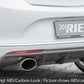 Rieger 00088065 Opel Astra J Rear Diffuser for Sport Tailpipe Left & Right - Glossy Black