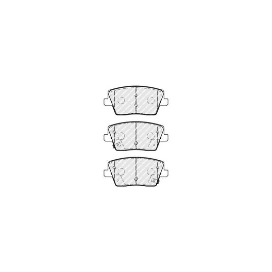 Ferodo Fdb5100 Brake Pad Set For Hyundai I30 With Acoustic Wear Warning