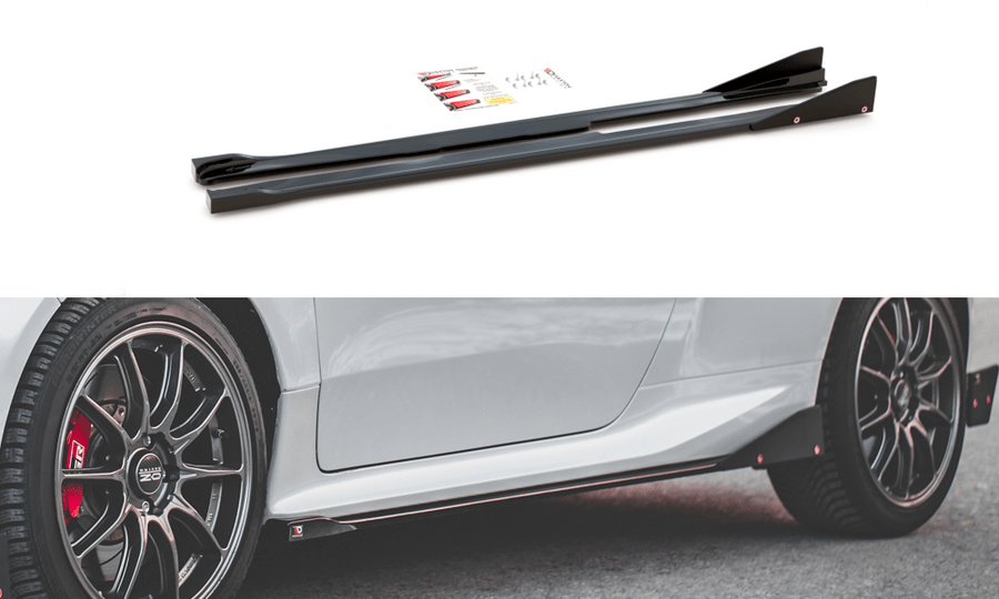 Maxton Design TO-YA-4-GR4-SD2T+SF Side Skirts Diffusers + Flaps V.2 Toyota GR Yaris MK4 | Duco Car Parts UK Car Parts