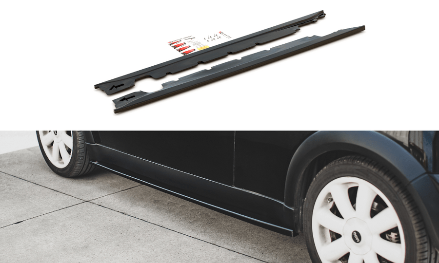 Maxton Design MC-ONE-1-SD1T Side Skirts Diffusers Mini Cooper/One R50 | Duco Car Parts UK Car Parts