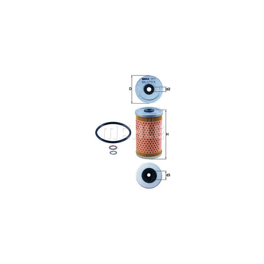 MAHLE ORIGINAL OX 33D Oil Filter Filter Insert