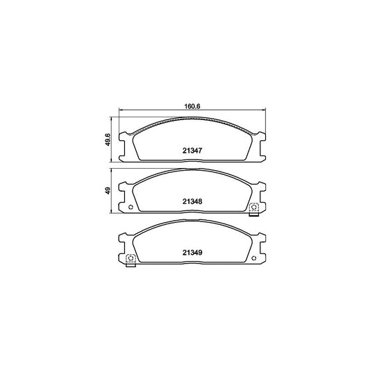 Hella 8DB 355 005 651 Brake Pad Set With Acoustic Wear Warning