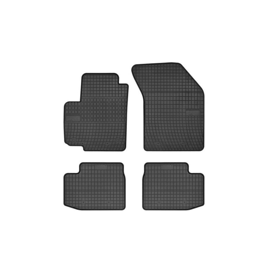 FROGUM Tailored 0600 Floor mat set Elastomer, Front and Rear, Quantity: 4, Black, (LHD)