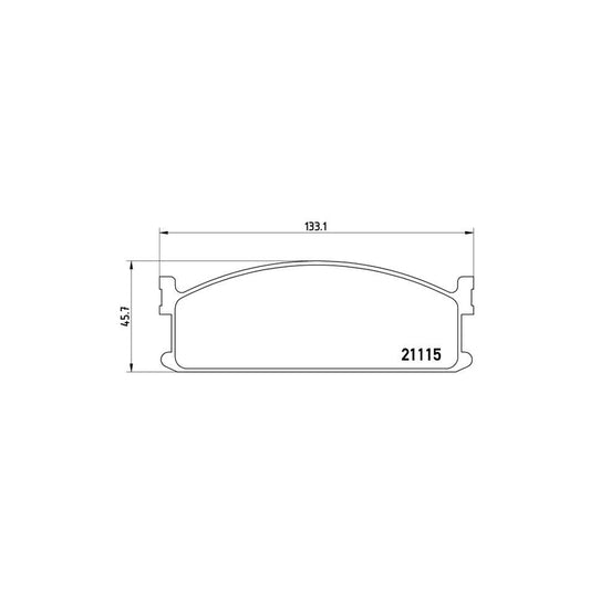 Brembo P 59 008 Brake Pad Set Excl Wear Warning Contact