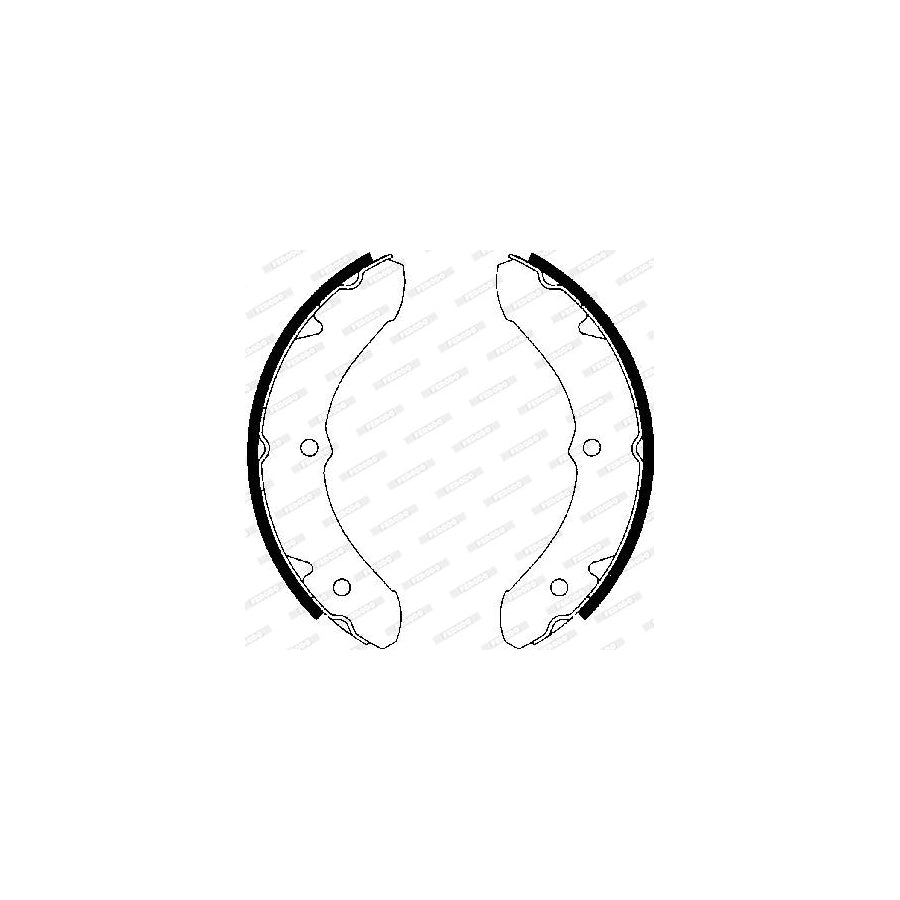FERODO PREMIER FSB4117 Brake Shoe Set for TOYOTA LAND CRUISER
