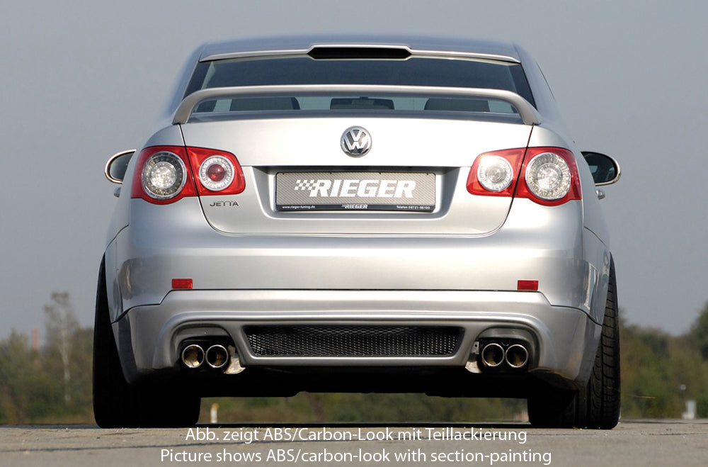 Rieger 00059430 VW 1KM Jetta Mk3 Rear Diffuser for Twin Tailpipe Left & Right