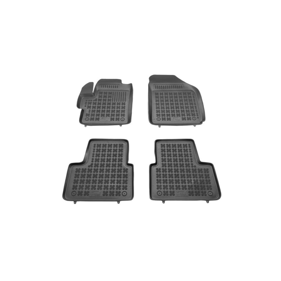 REZAW PLAST 202105 Floor mat set for CHEVROLET Spark (M200, M250) Elastomer, Front and Rear, Black