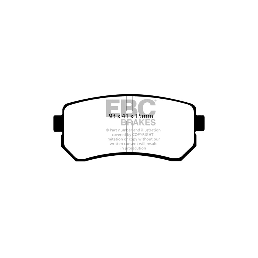 EBC PD13KR471 Hyundai Kia Yellowstuff Rear Brake Pad & GD Disc Kit (Inc. iX35 & Sportage SL) 2 | Duco Car Parts UK Car Parts