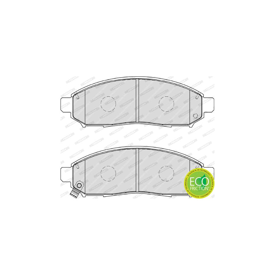 Ferodo Premier Eco Friction Fdb1997 Brake Pad Set With Acoustic Wear Warning Without Accessories